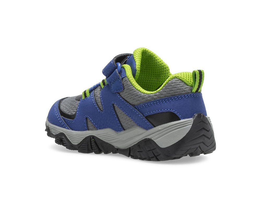 Buty Trekkingowe Merrell Dziecięce Niebieskie/Zielone - Trail Quest Jr. - 267085-KNM